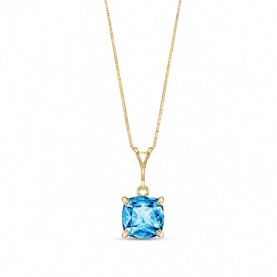 Yellow Gold Blue Topaz — Calida