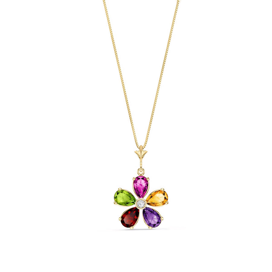 Yellow Gold Radiance Necklace Tanzanite 10K — Felicita
