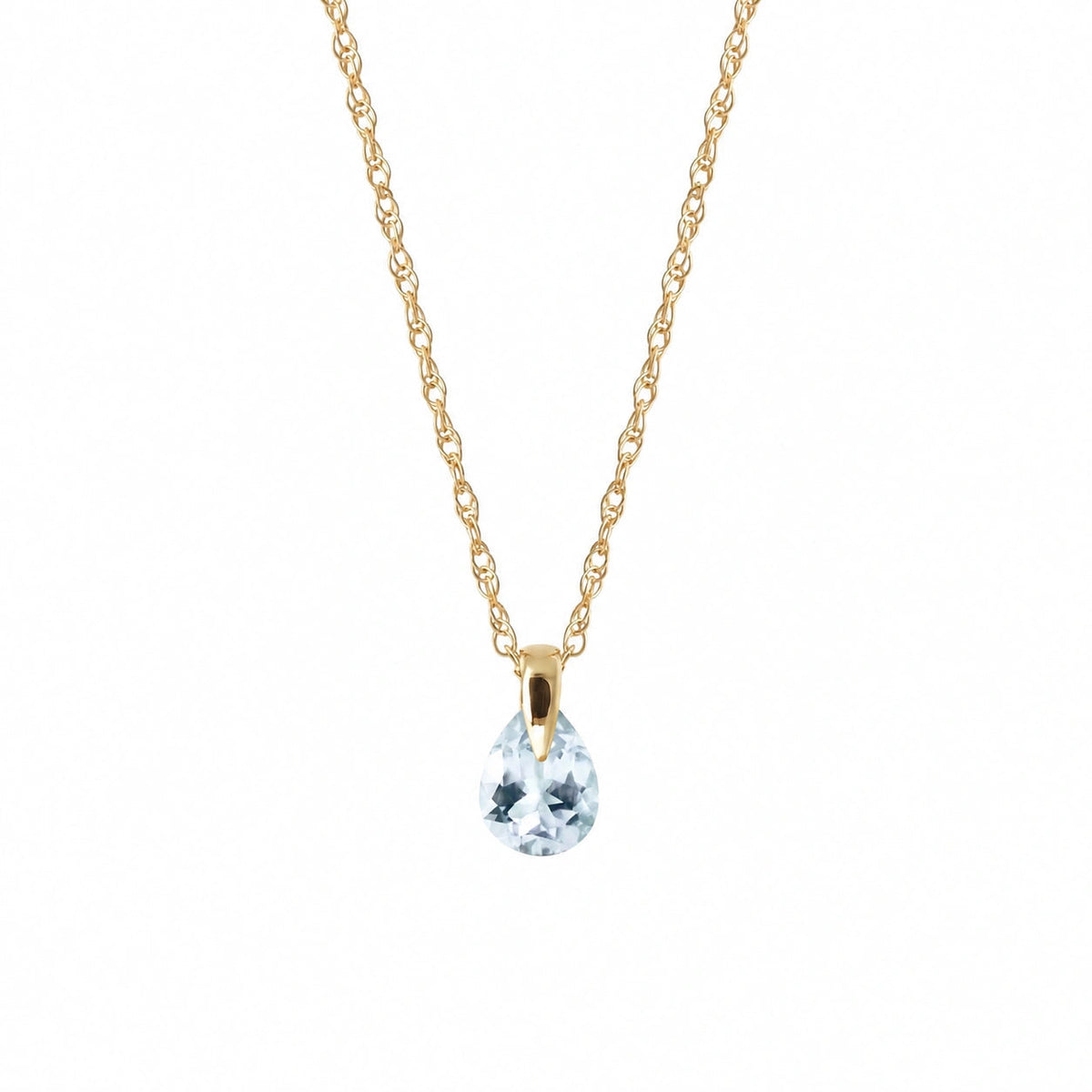Yellow Gold Aquamarine — Elettrina