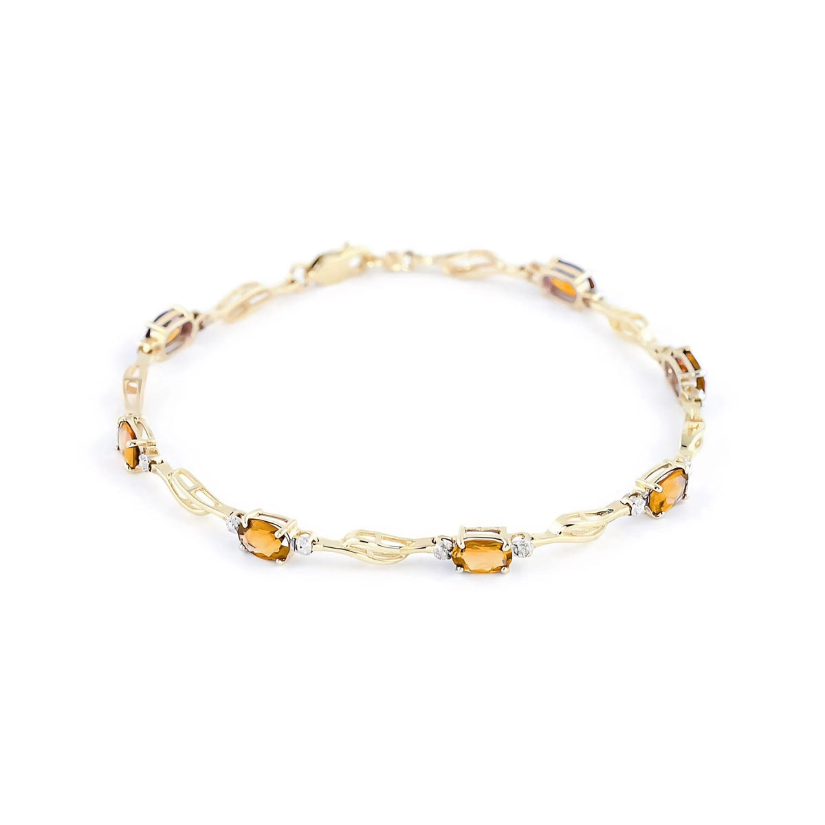 Yellow Gold Diamond & Citrine — Mariaida