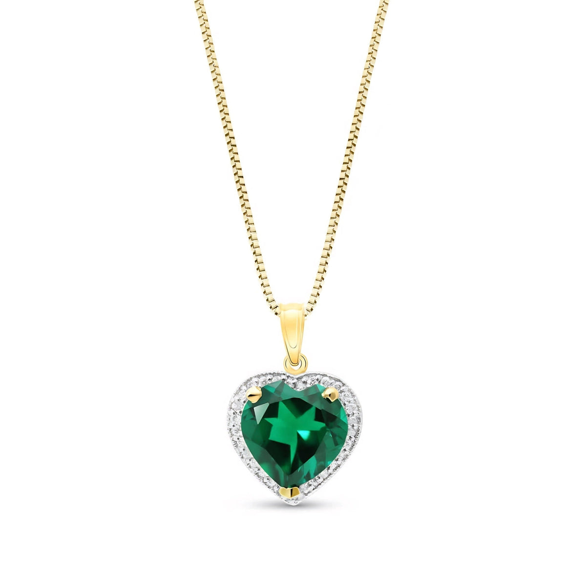 Yellow Gold Emerald & Diamond — Filiberta