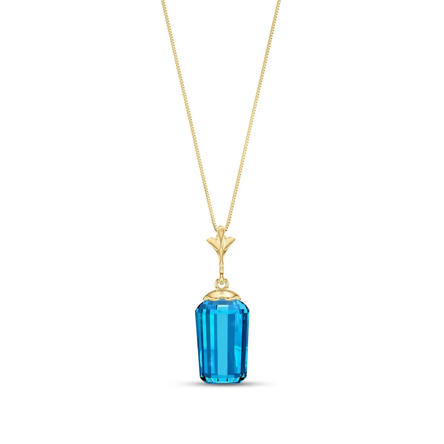 Yellow Gold Blue Topaz — Concettina