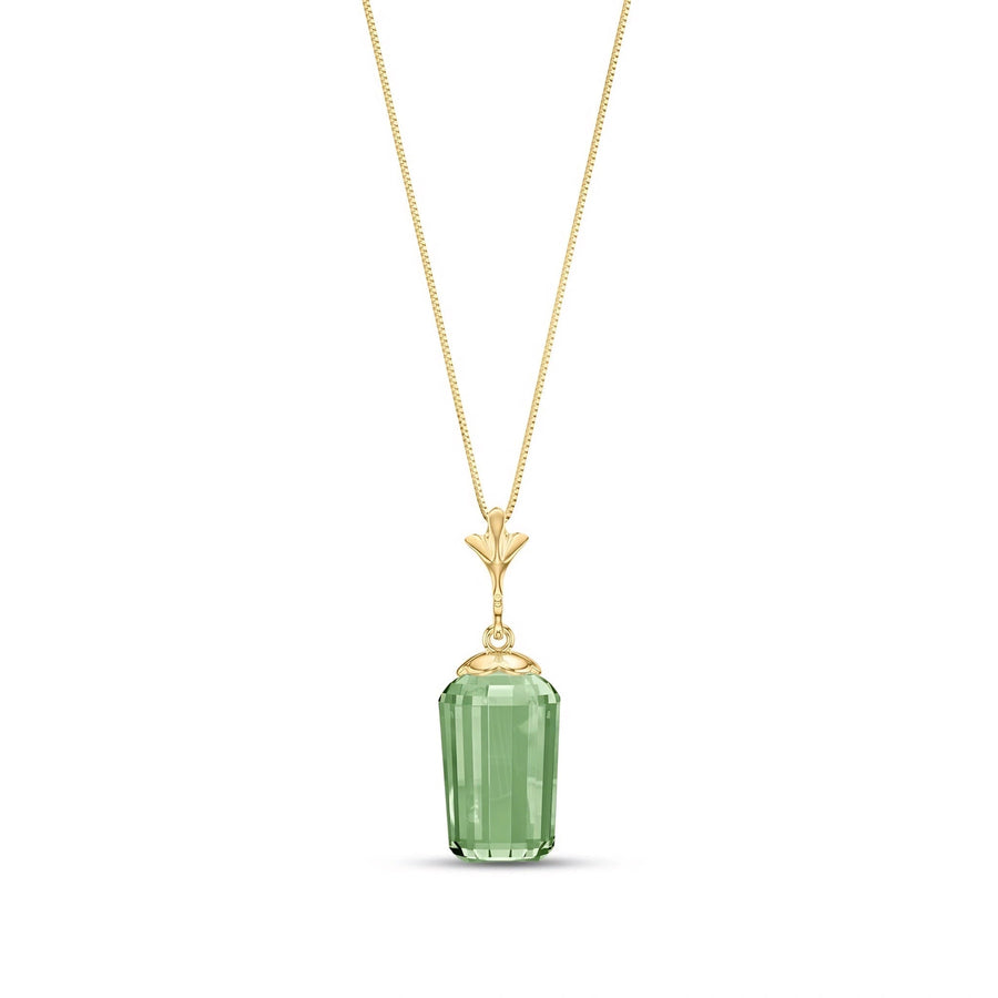 Yellow Gold Green Amethyst — Concettina
