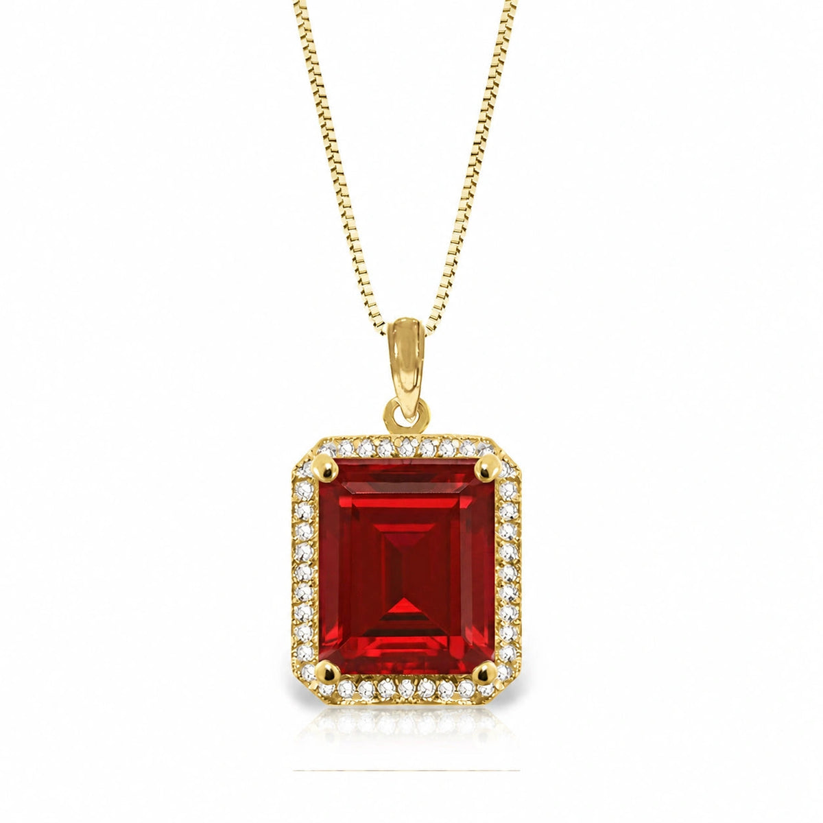 Yellow Gold Ruby & Diamond — Alberica