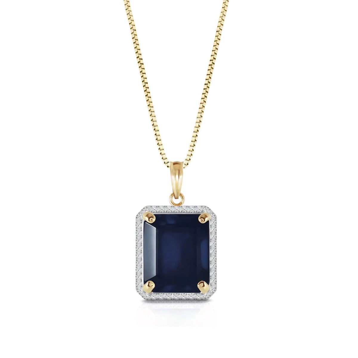 Yellow Gold Sapphire & Diamond — Alberica