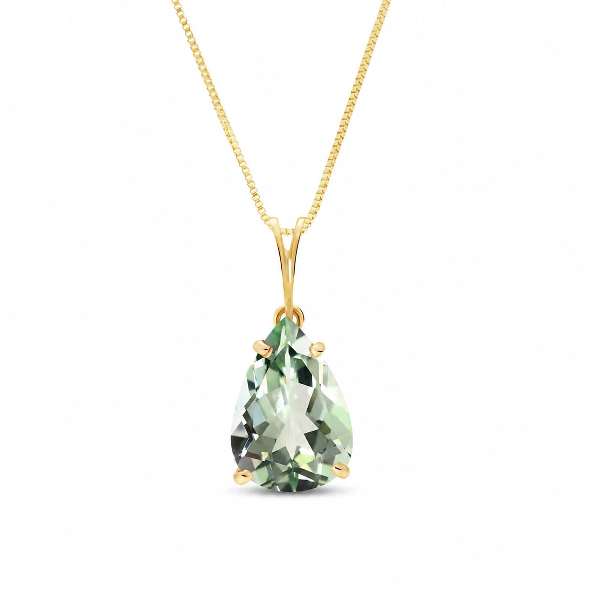 Yellow Gold Green Amethyst — Gentile