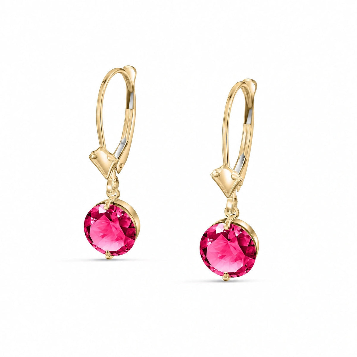 Yellow Gold Pink Topaz — Mariabrunella