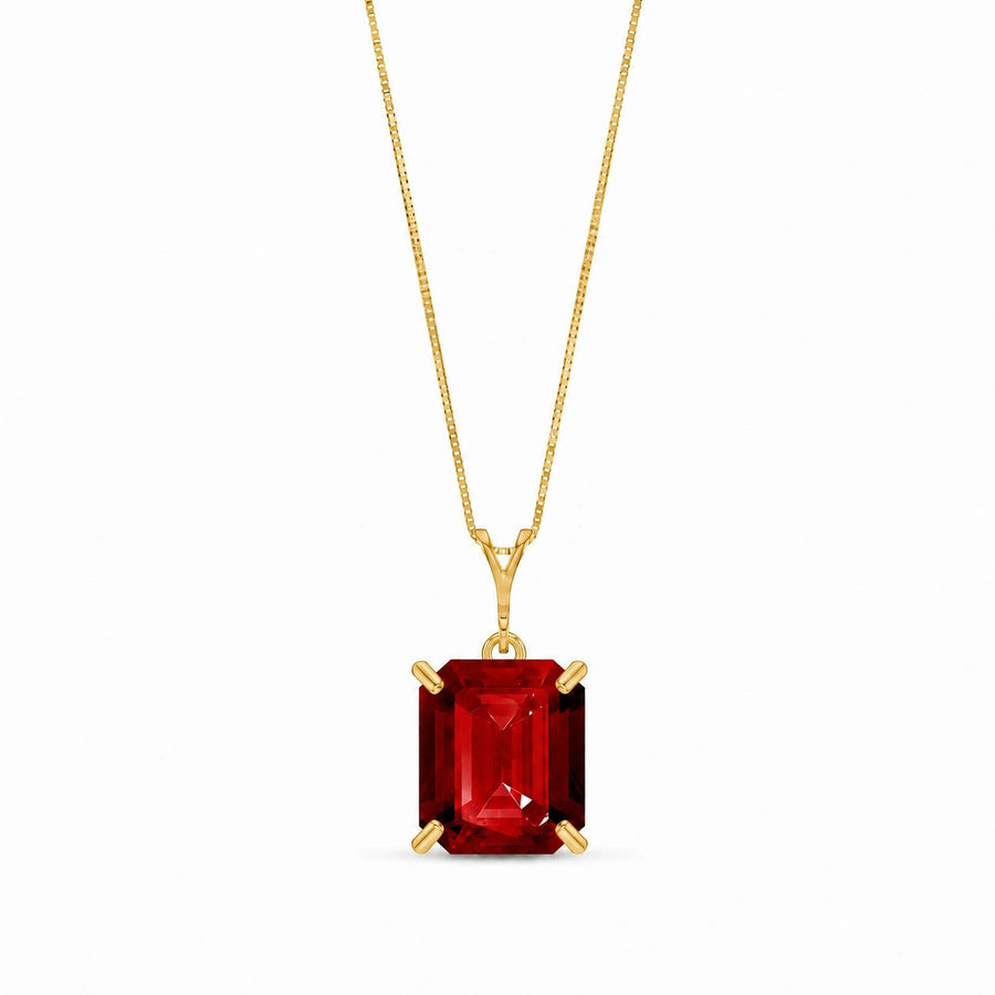 Yellow Gold Belle Necklace Amethyst 10K — Isaura