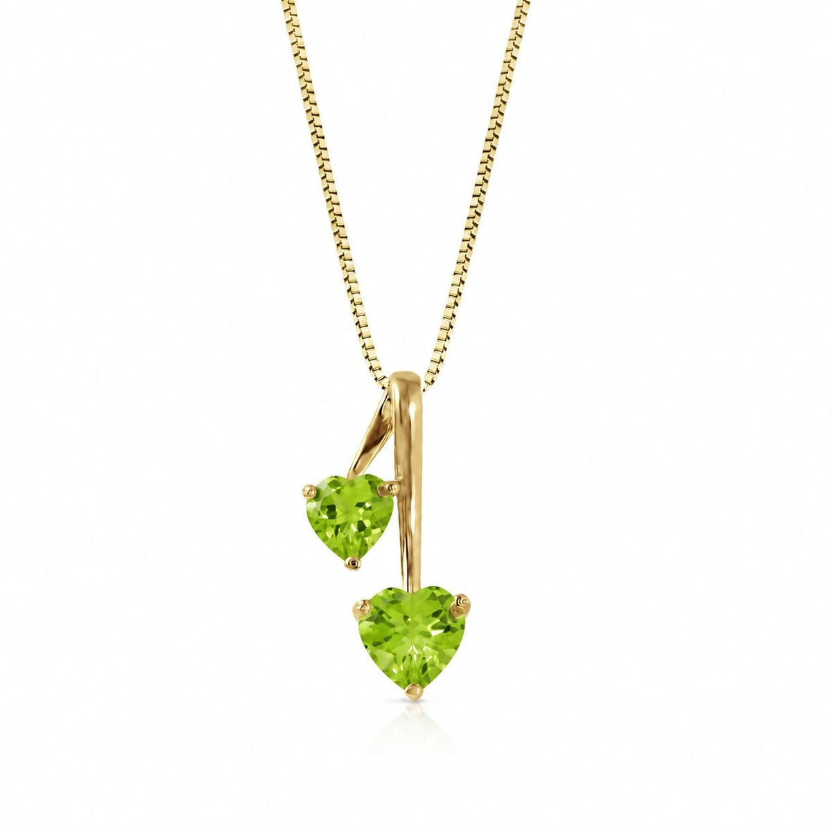 Yellow Gold Aura Necklace Aquamarine 10K — Berenice