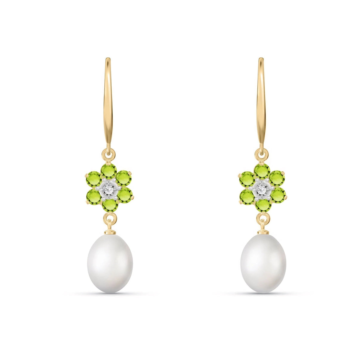 Yellow Gold Celeste Earrings Multi-Gemstone — Giuseppa