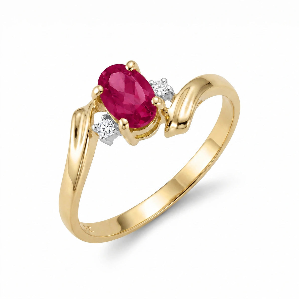 Yellow Gold Ruby & Diamond — Annabella