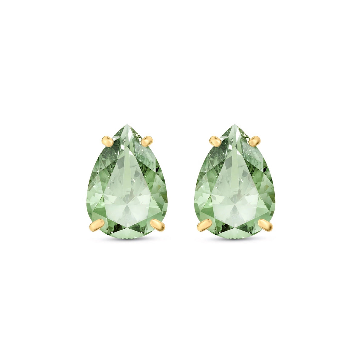 Yellow Gold Green Amethyst — Mariafrida
