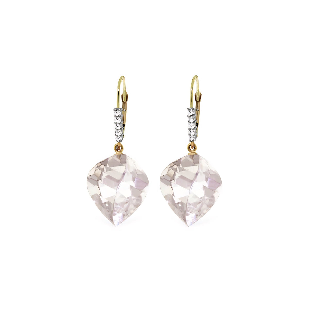 Yellow Gold Earrings Emerald 10K — Stella