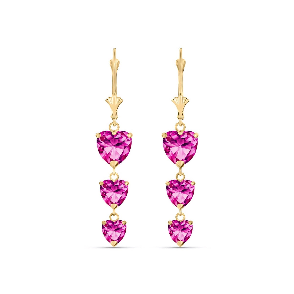 Yellow Gold Pink Topaz — Mariaannunziata