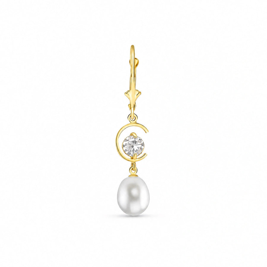 Yellow Gold Pearl & Diamond — Mariaarmida