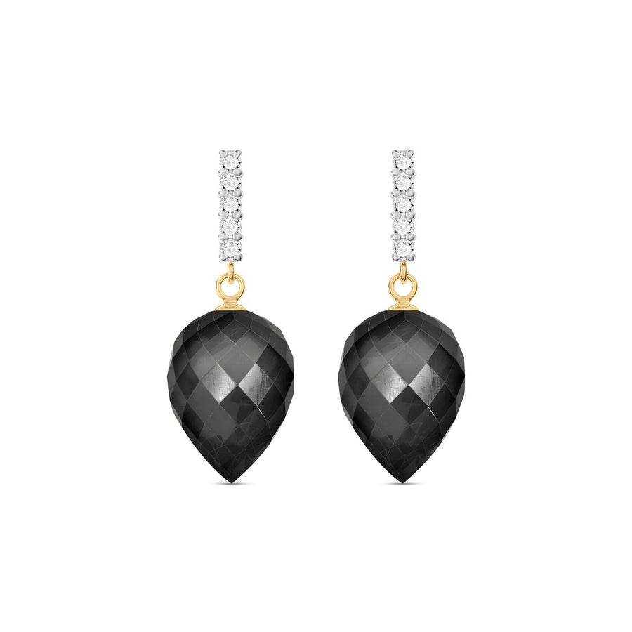 Yellow Gold Earrings Sapphire 10K — Gina