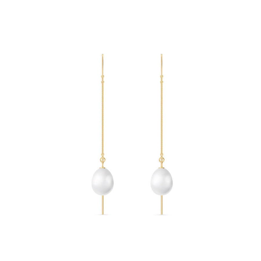 Yellow Gold Earrings Green Amethyst 10K — Egle