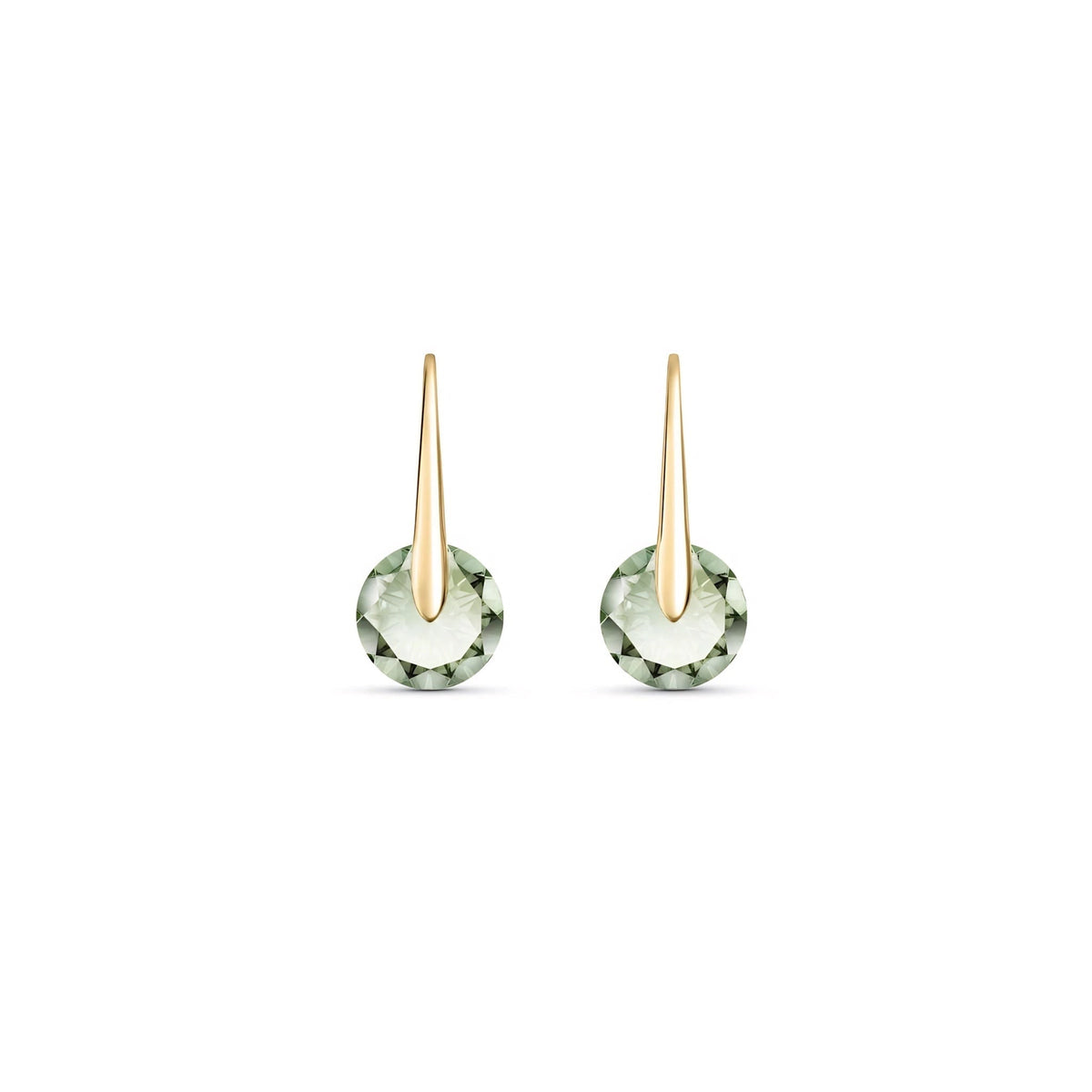 Yellow Gold Green Amethyst — Mariaelisabetta