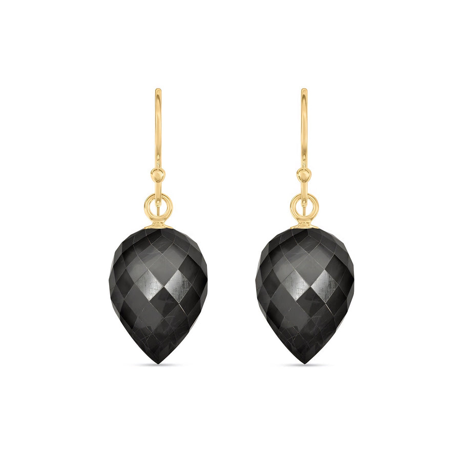 Yellow Gold Earrings Sapphire — Camilla