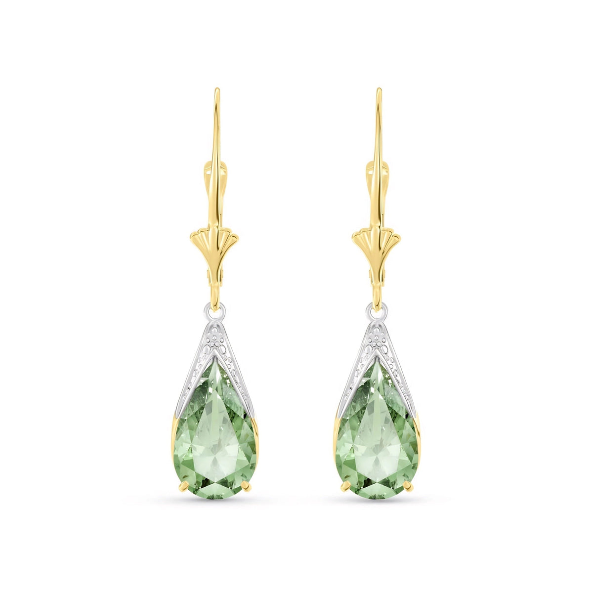 Yellow Gold Green Amethyst — Mariaeusebia