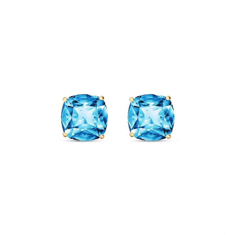 Yellow Gold Blue Topaz — Mariagiuditta