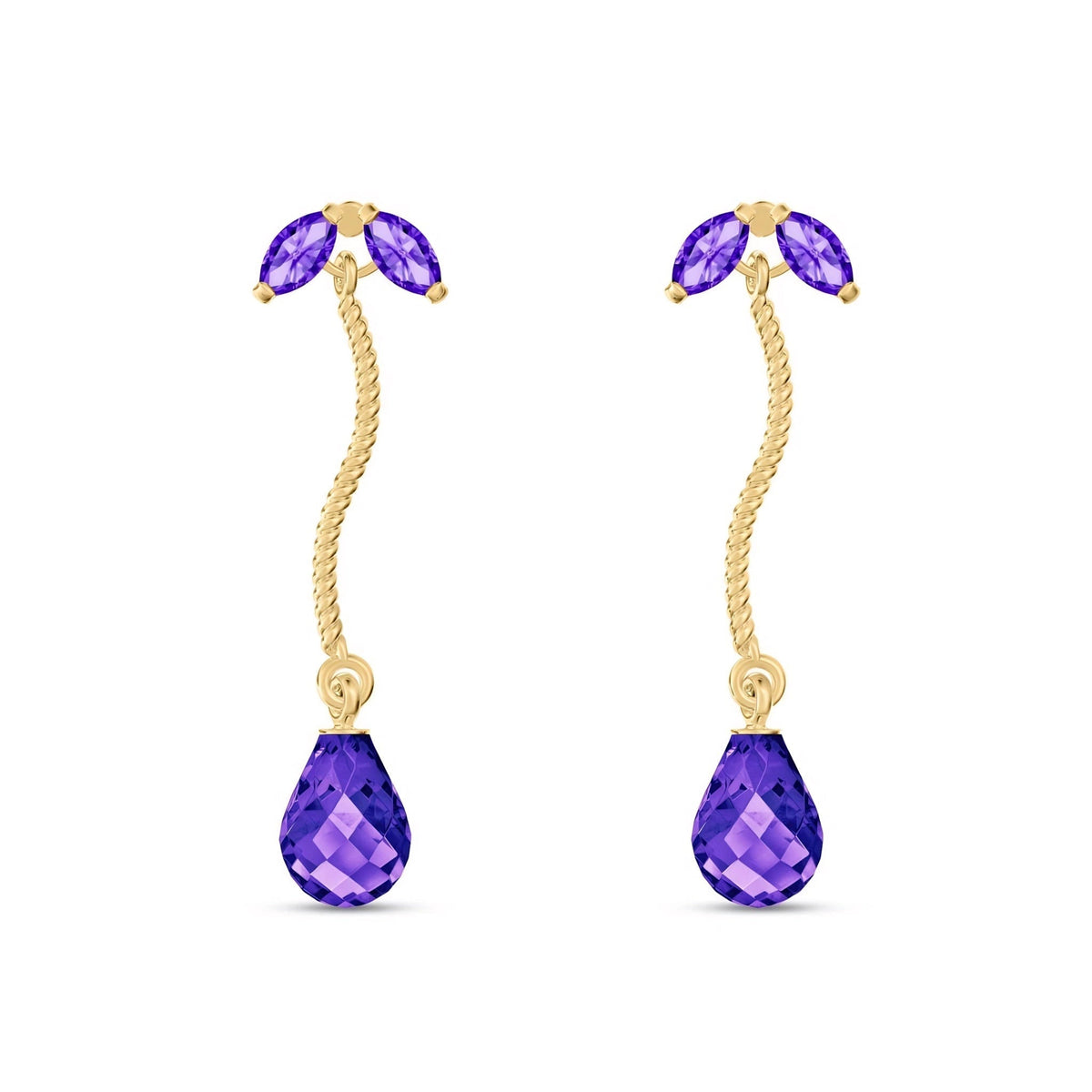 Yellow Gold Amethyst — Mariagiulietta
