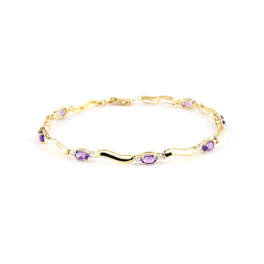 Yellow Gold Reverie Bracelet Amethyst 10K — Elvira