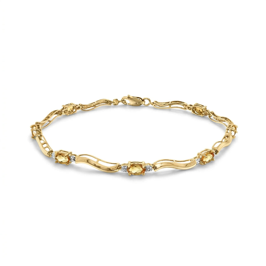 Yellow Gold Reverie Bracelet Citrine 10K — Elvira