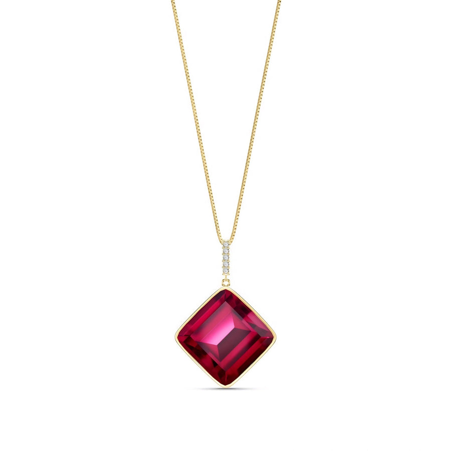 Yellow Gold Ruby & Diamond — Marielena