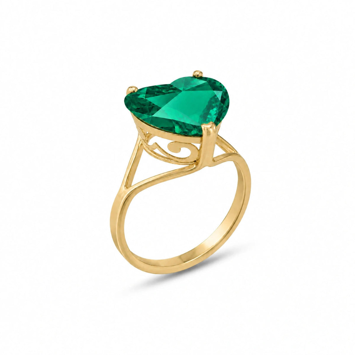 Yellow Gold Emerald — Giuliana