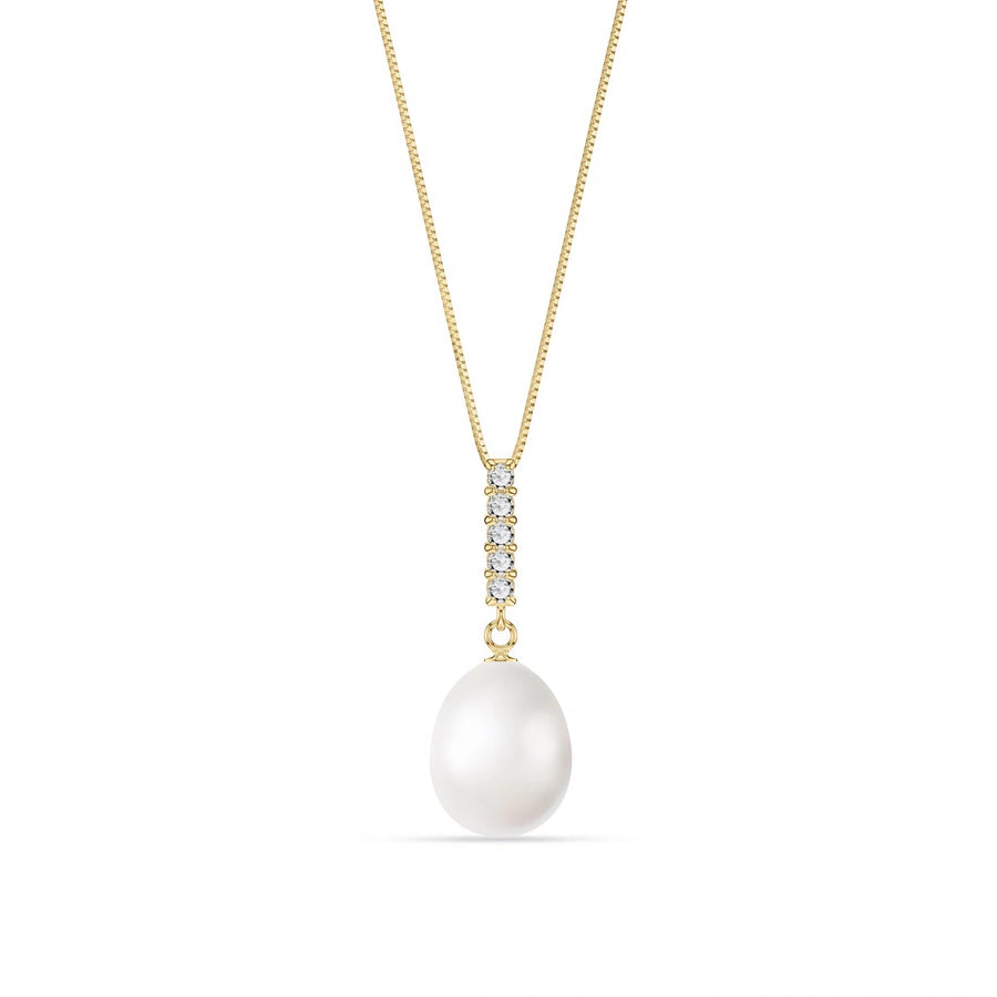 Yellow Gold Pearl & Diamond — Ottaviana