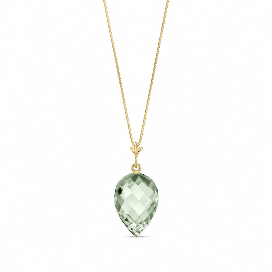 Yellow Gold Green Amethyst — Serapia