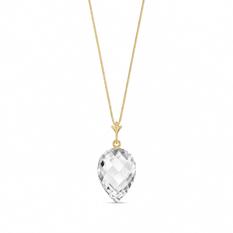 Yellow Gold White Topaz — Serapia