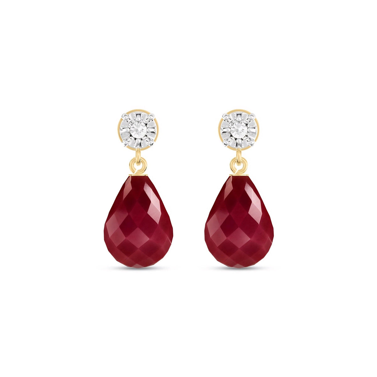 Yellow Gold Ruby & Diamond — Mercedes