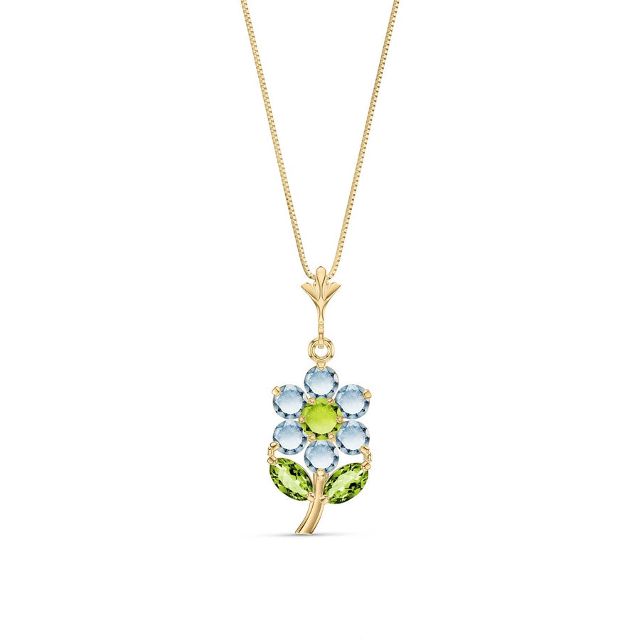 Yellow Gold Peridot & Aquamarine — Tomasina