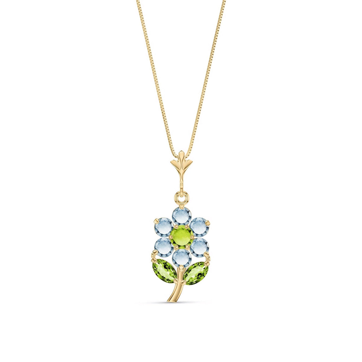 Yellow Gold Peridot & Aquamarine — Tomasina