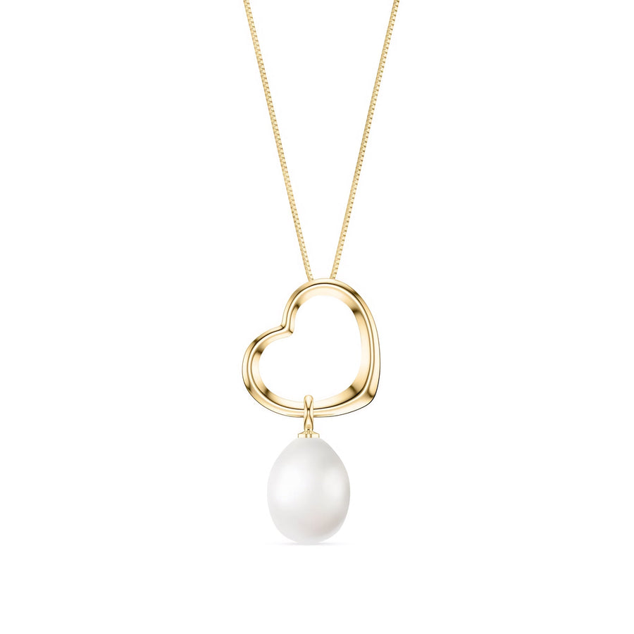 Yellow Gold Celeste Pendant Necklace Green Amethyst 10K — Giuseppa