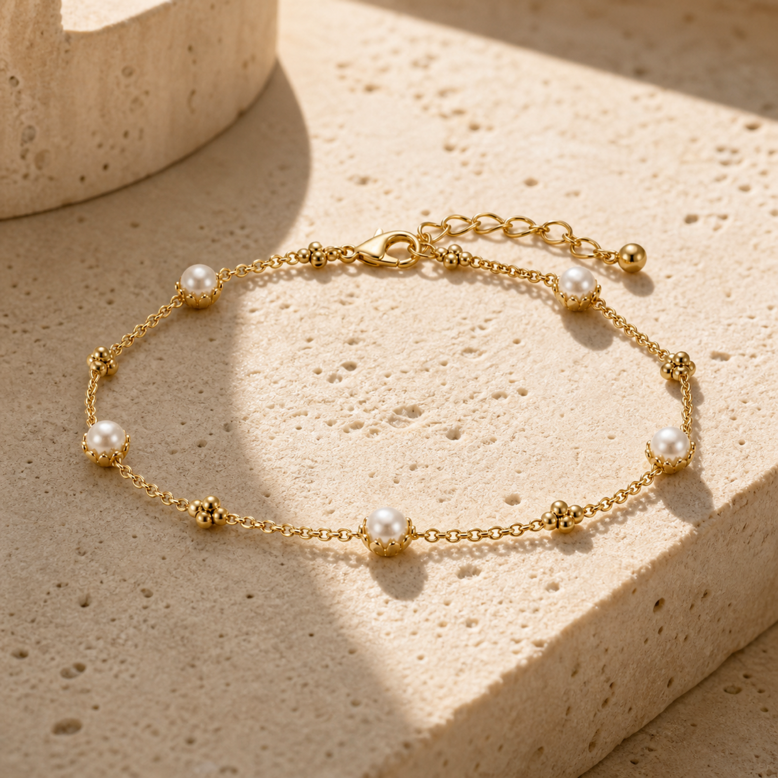 Yellow Gold — Perla Orbitale Bracelet — view 3