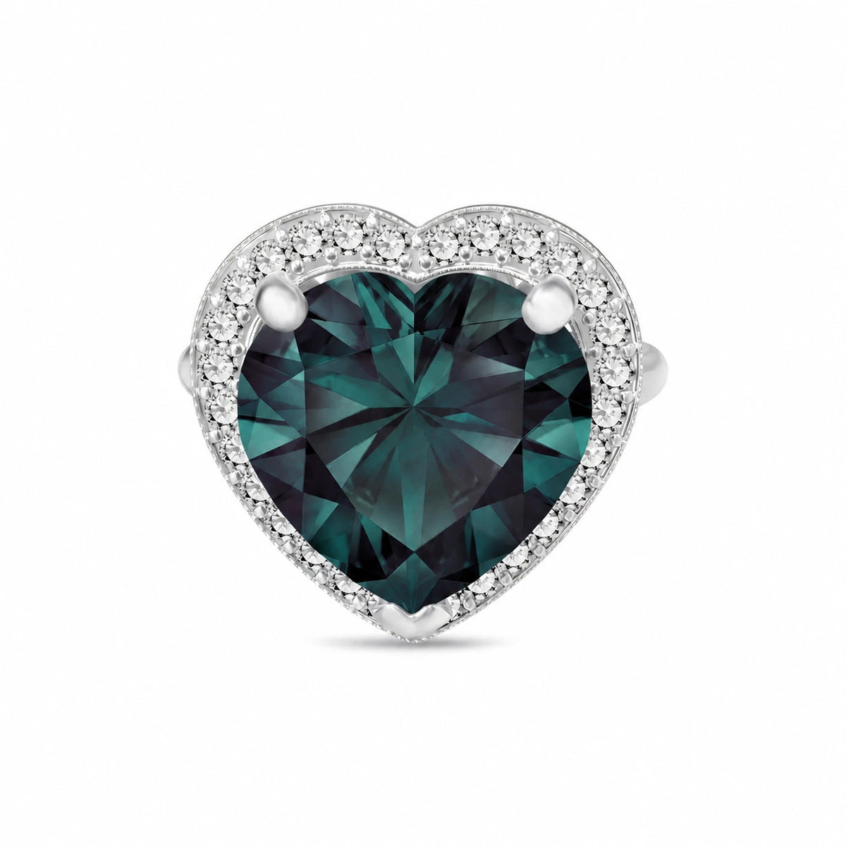 White Gold Alexandrite & Diamond Ring — Candida — alternate product view