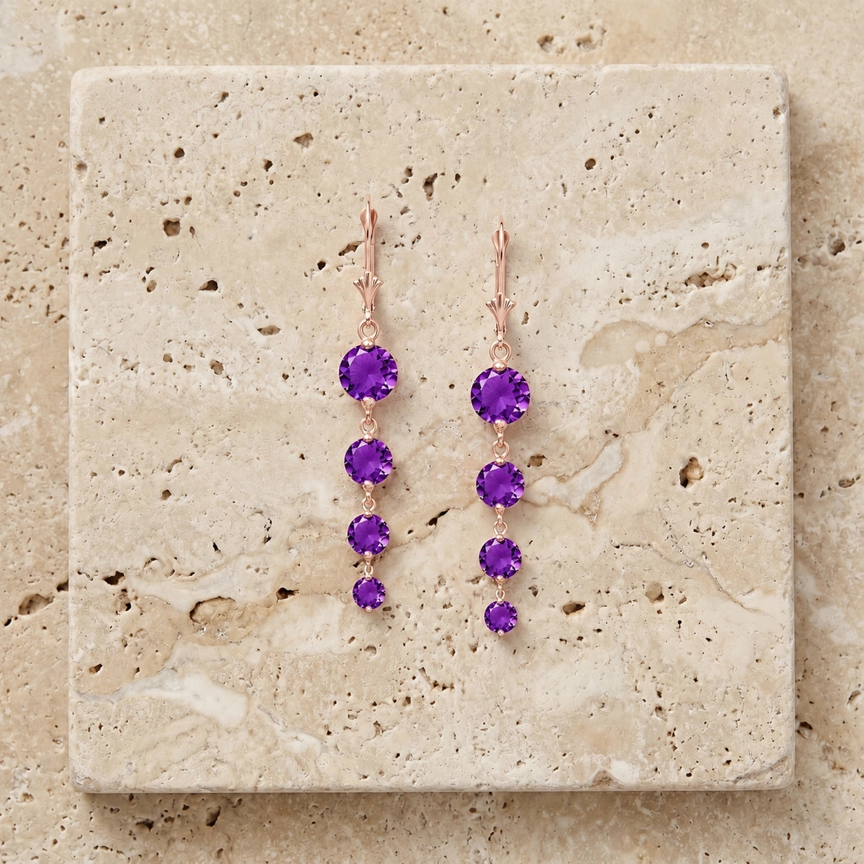 Rose Gold Amethyst — Mariadelfina