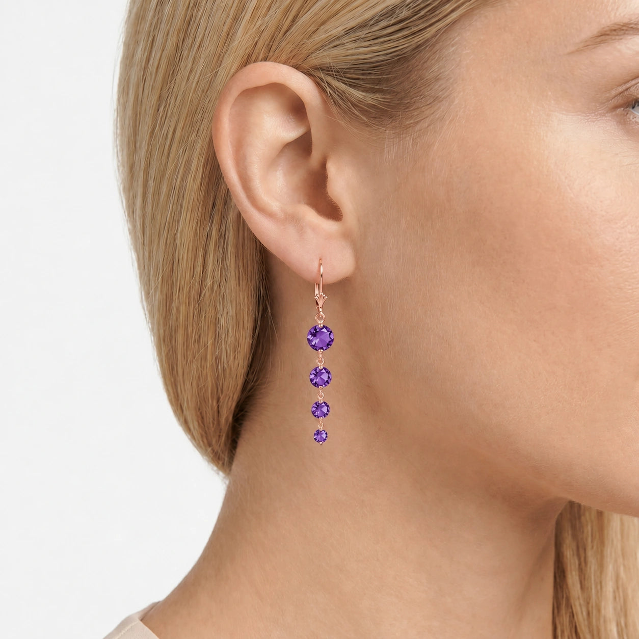 Rose Gold Amethyst — Mariadelfina