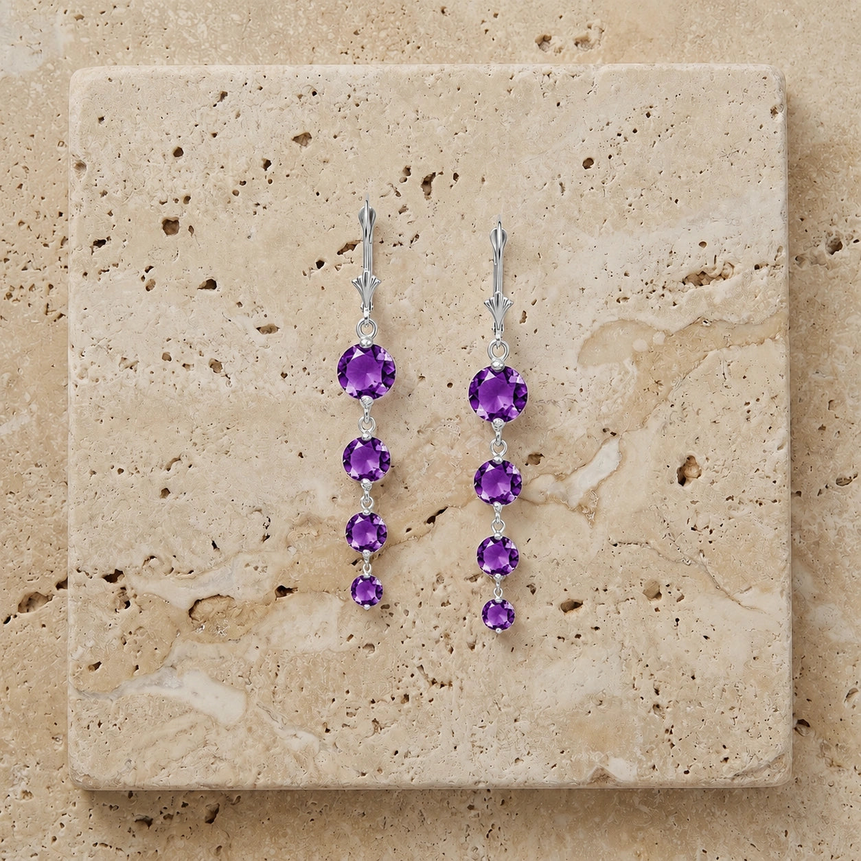 White Gold Amethyst — Mariadelfina