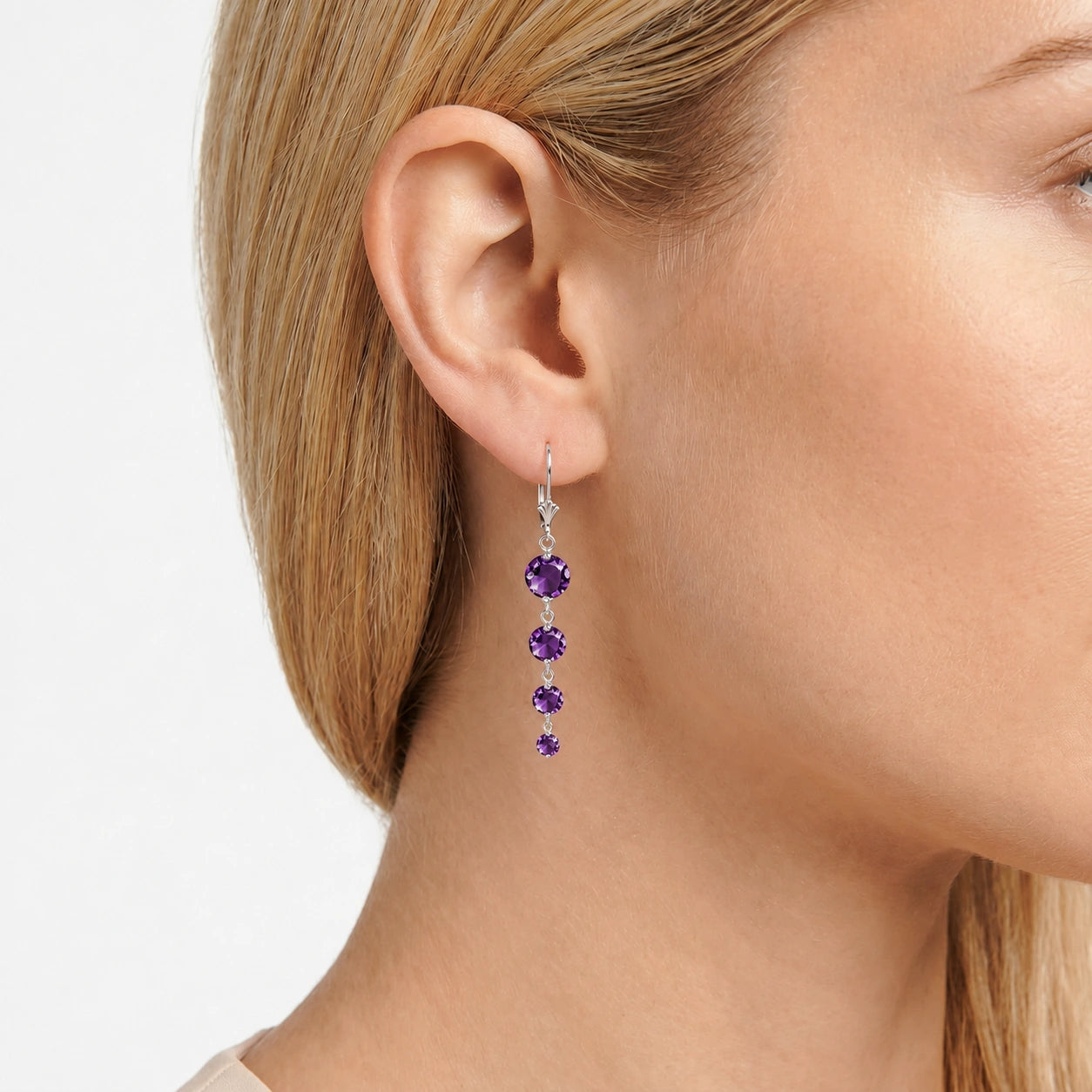 White Gold Amethyst — Mariadelfina