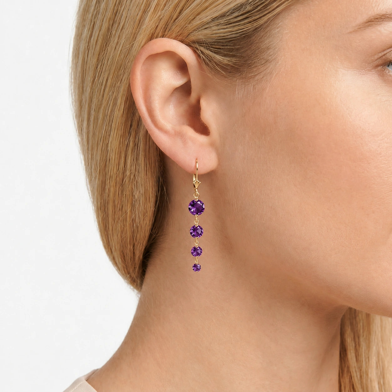 Yellow Gold Amethyst — Mariadelfina