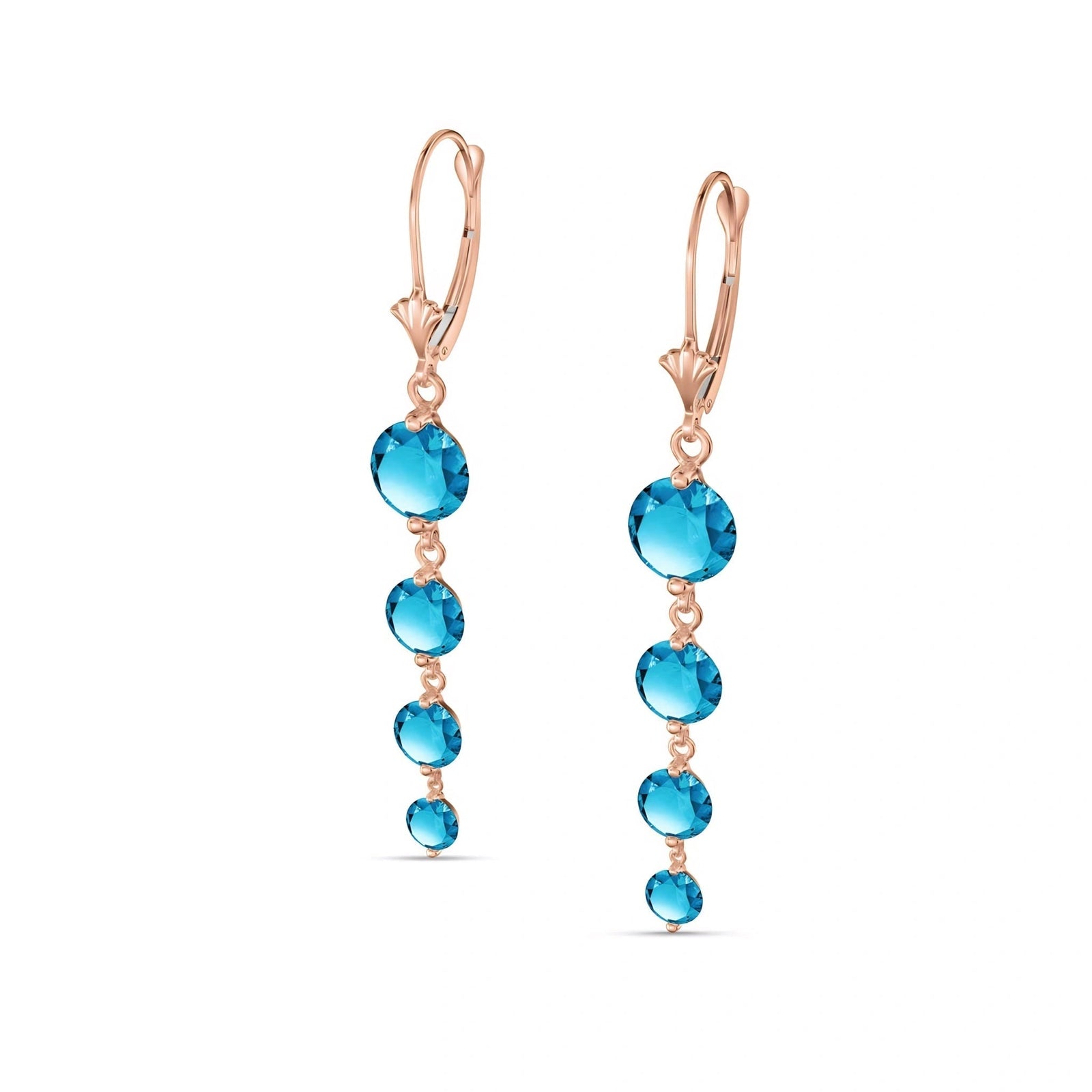 Rose Gold Blue Topaz — Mariadelfina