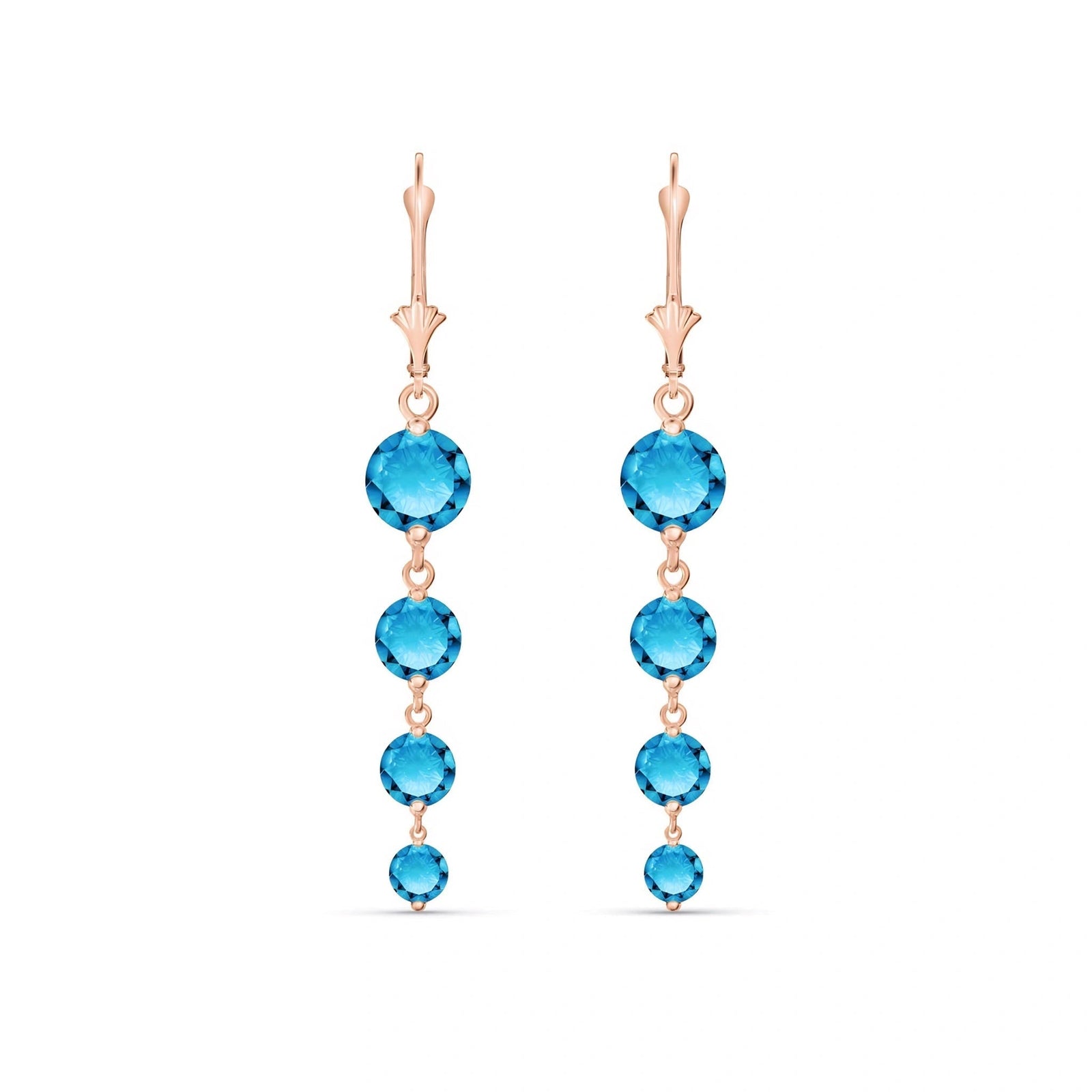 Rose Gold Blue Topaz — Mariadelfina