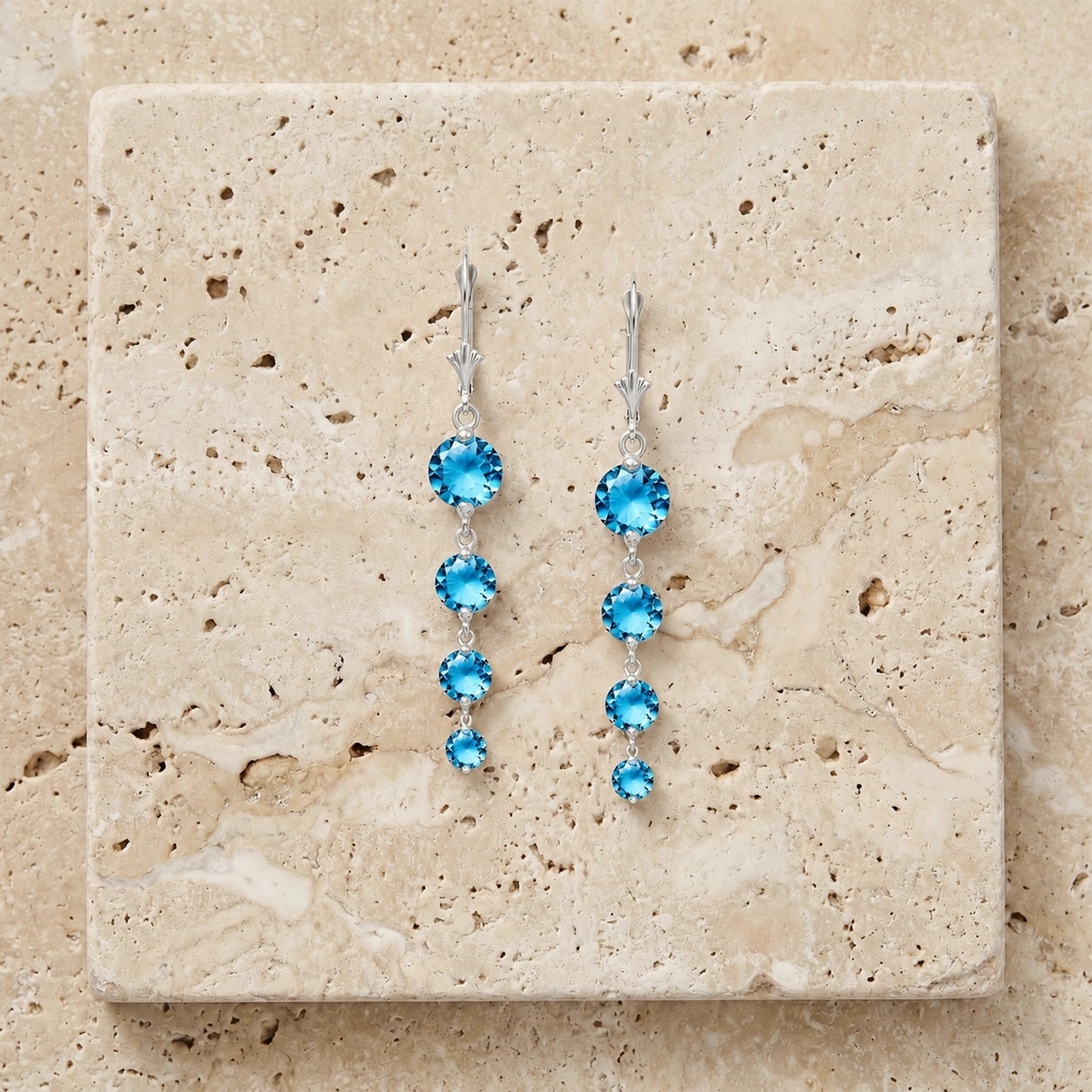 White Gold Blue Topaz — Mariadelfina