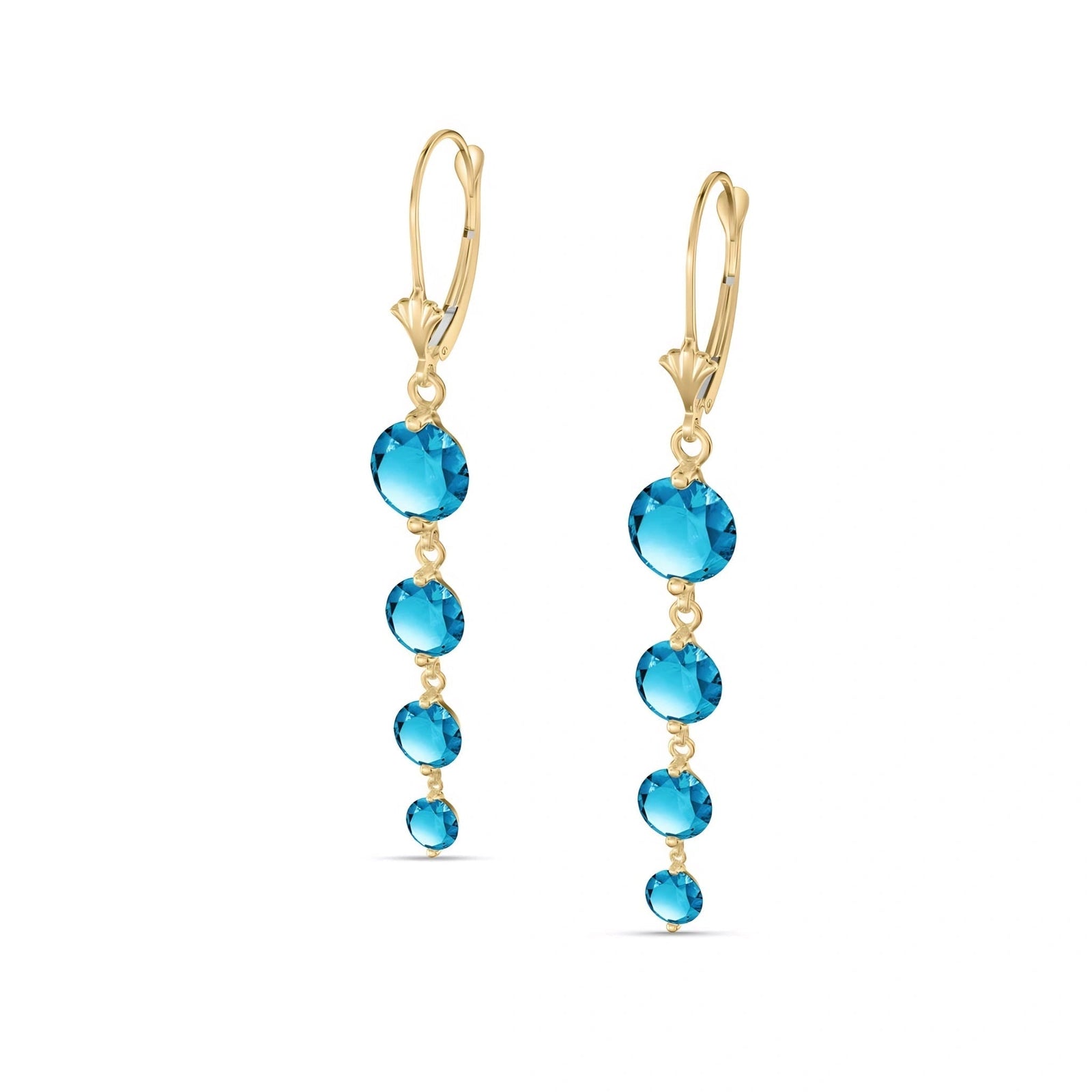 Yellow Gold Blue Topaz — Mariadelfina