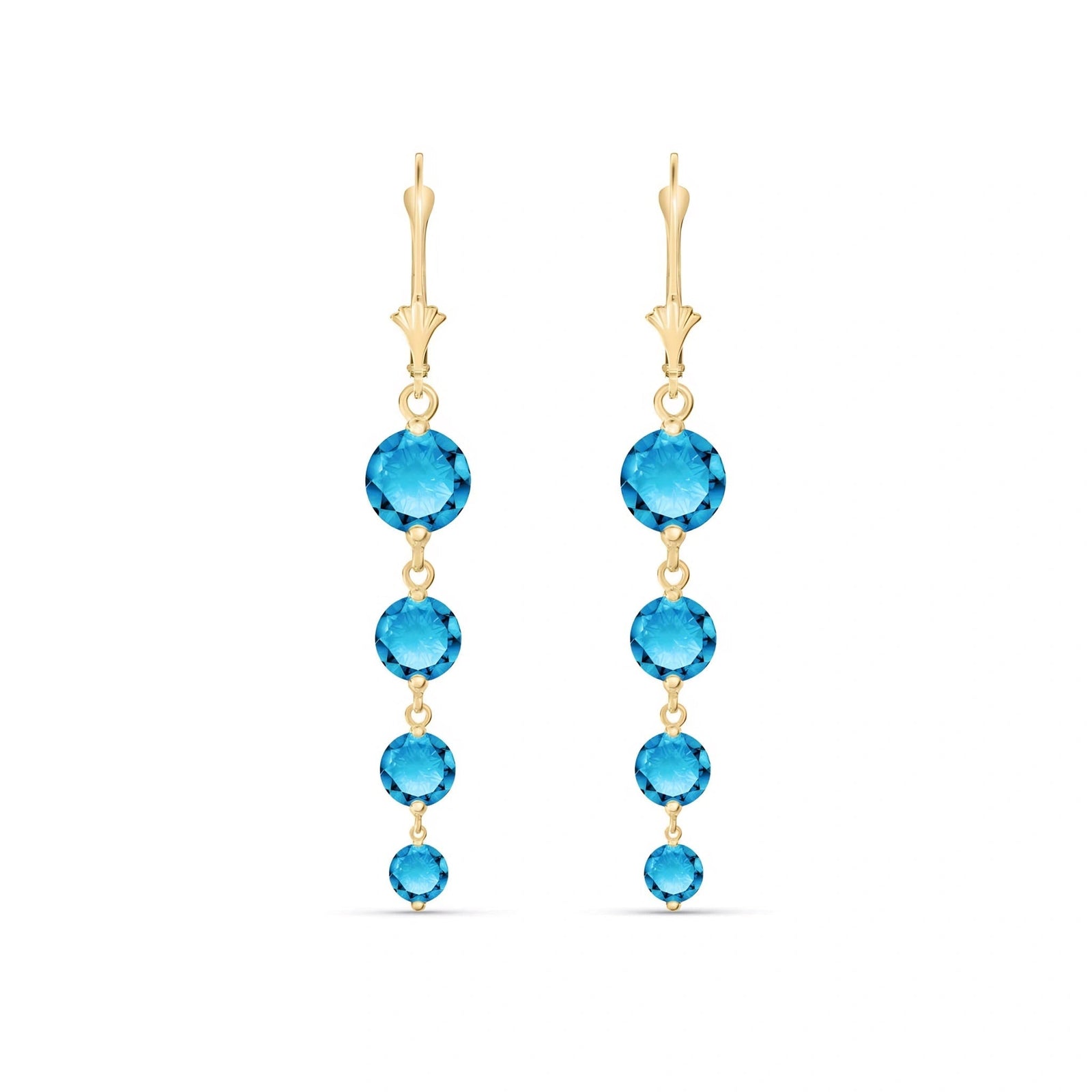 Yellow Gold Blue Topaz — Mariadelfina