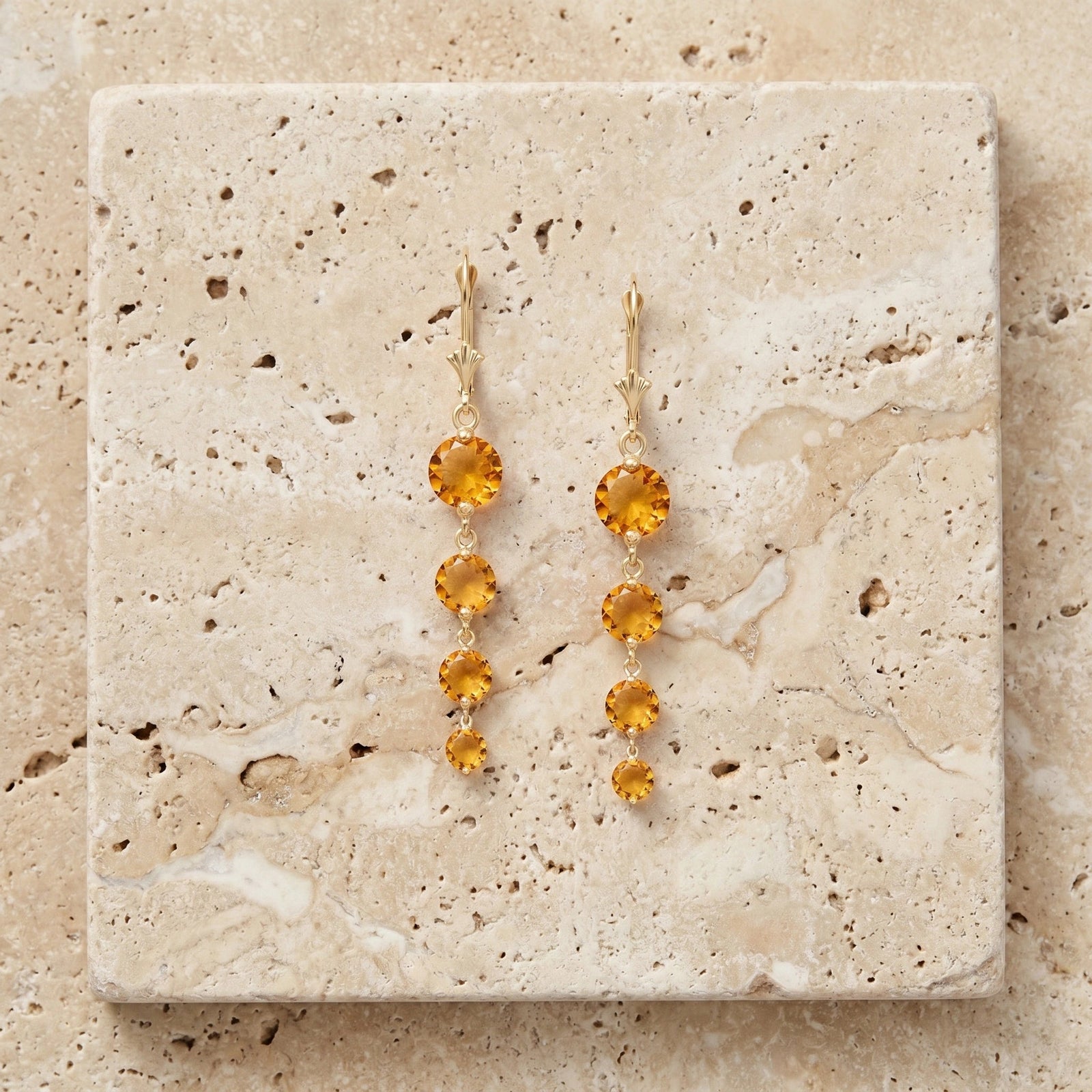 Yellow Gold Citrine — Mariadelfina